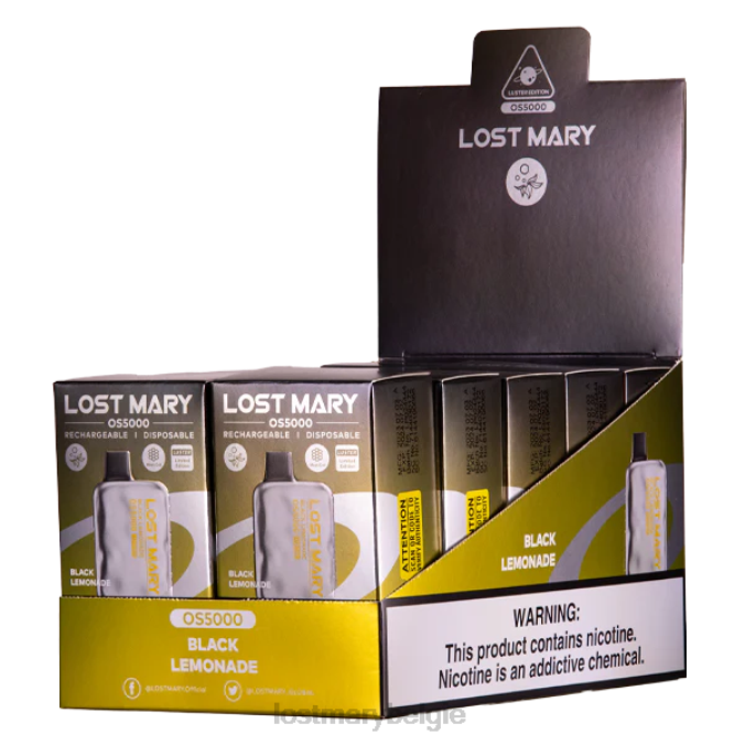 verloren mary os5000 glans zwarte limonade 06FJN8 -LOST MARY Vape Flavors